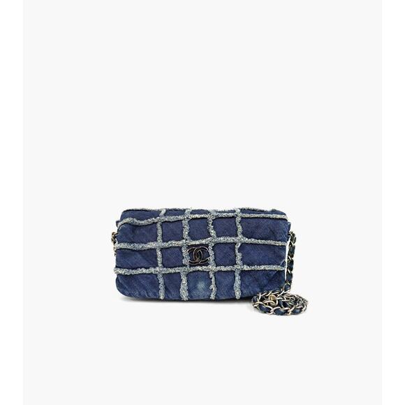 CHANEL Denim Shoulder Bag A-A22630 - Picture 1 of 10